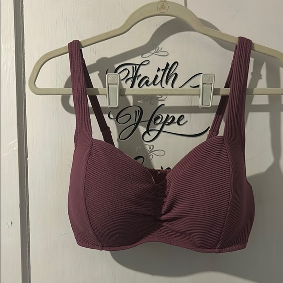 Shade & Shore Other - Shade & Shore Purple Bikini Top Full Coverage